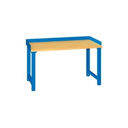 Lista International Open Leg Workbench with Back & End Stop - Maple Square Edge Top - 60"W x 30"D x 35-1/4"H XSWB10-60BT